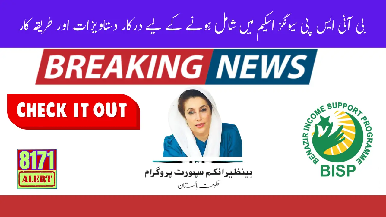 BISP Savings Scheme Registration Method Easy Way 2025