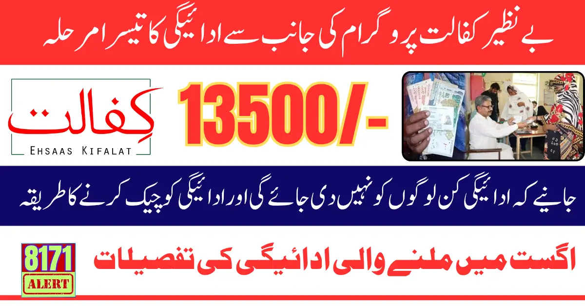 BISP 8171 Phase 3 August 2025 Payment Eligibility Status Check By Using CNIC