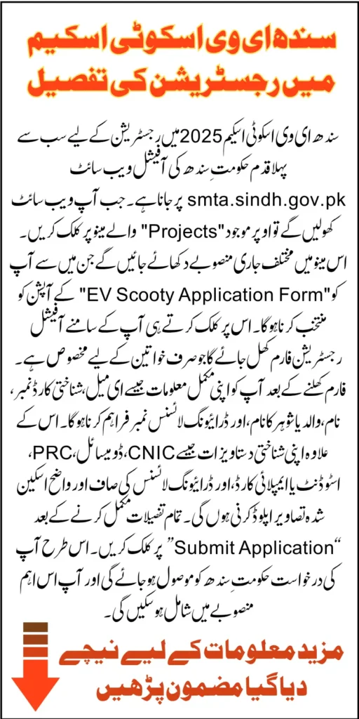 Sindh EV Scooty Scheme 2025 Registration Online Step-By-Step Know Complete Detail