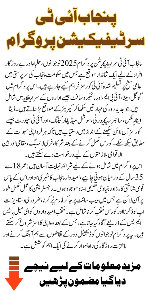 Punjab IT Certification Program 2025 Offering Free Courses To Boost Career Know Registration Process