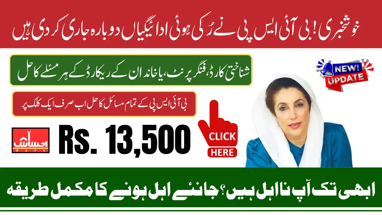 8171 BISP Payment Issues 2025 Full Guide to Easily Fix Errors And Collect 13500