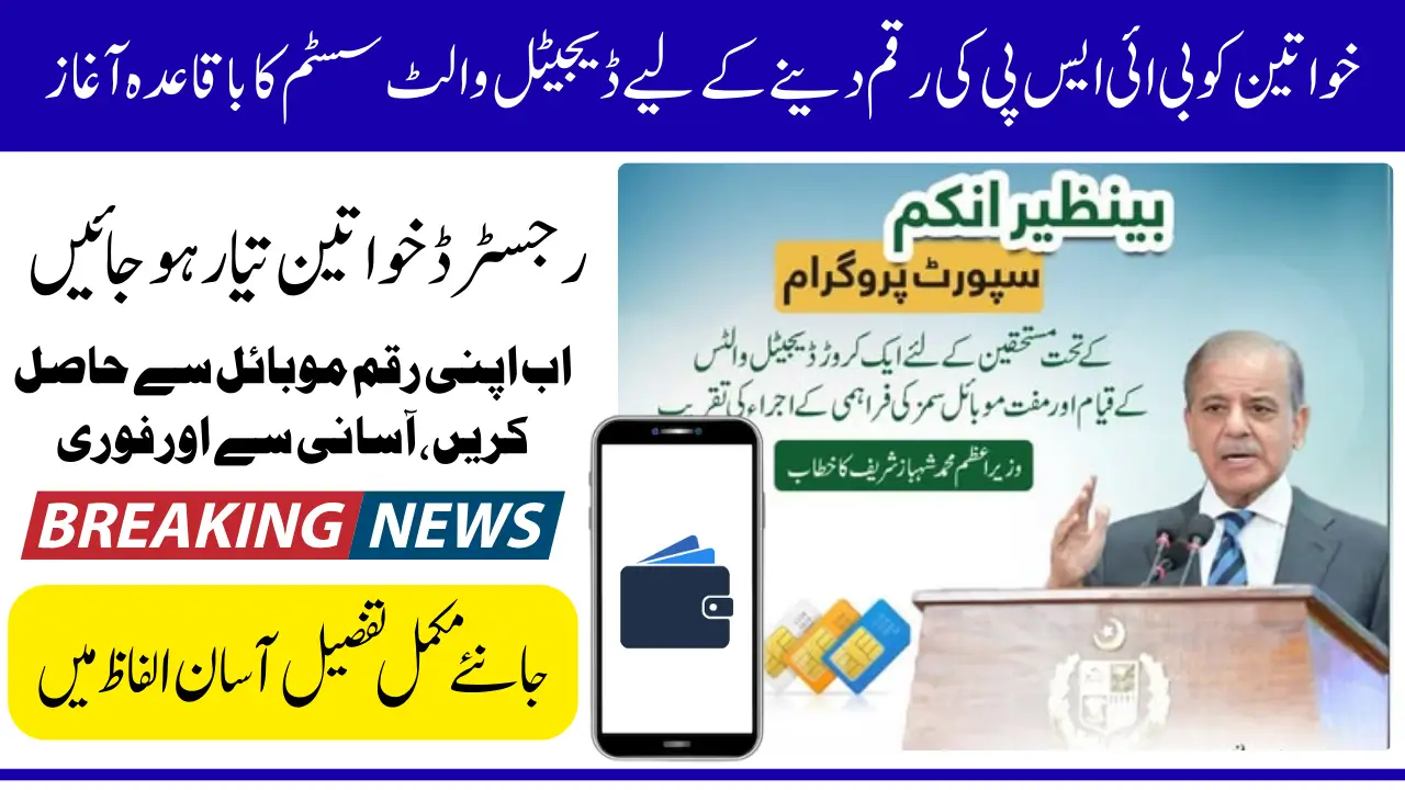 BISP Digital Wallet System 2025 Has Been Started To Provide 13500 In Mobile Know Full Details