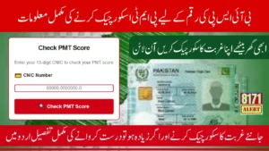 8171 PMT Score Check BY CNIC For BISP 13500 Using Original And Not Expired ID Card Number Online Know Full Guide