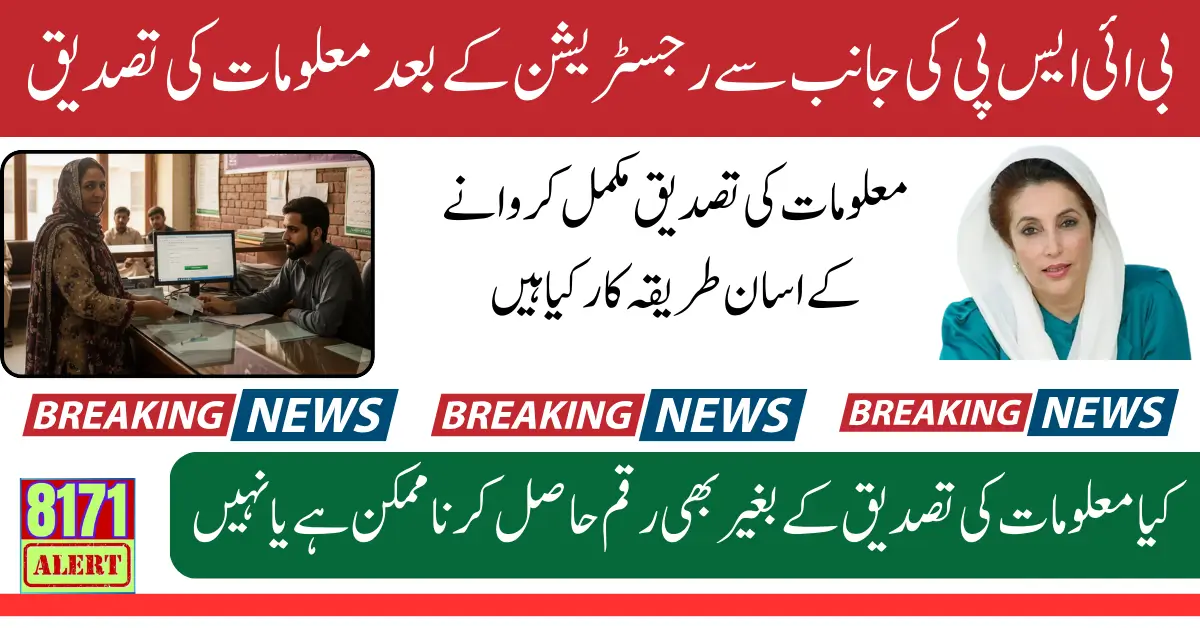 BISP Payment Verification Process 2025 Through Tehsil Office And Web Portal