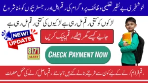 Benazir Taleemi Wazaif Program Payments 2025 September Payment Check And Collection Process