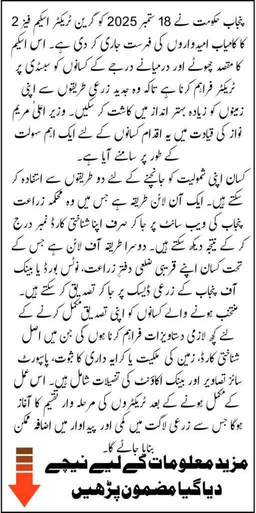Green Tractor Scheme Phase 2 Selected Candidate List Announced Know How To Check You Are Selected Or Not
